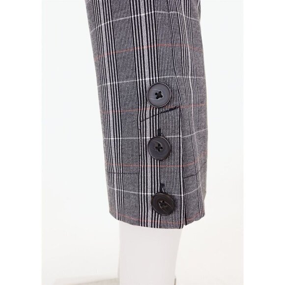 DEREK LAM 10 CROSBY 0 Two-toned Plaid Flannel Button Flare Cropped Pant $395US - Picture 9 of 11